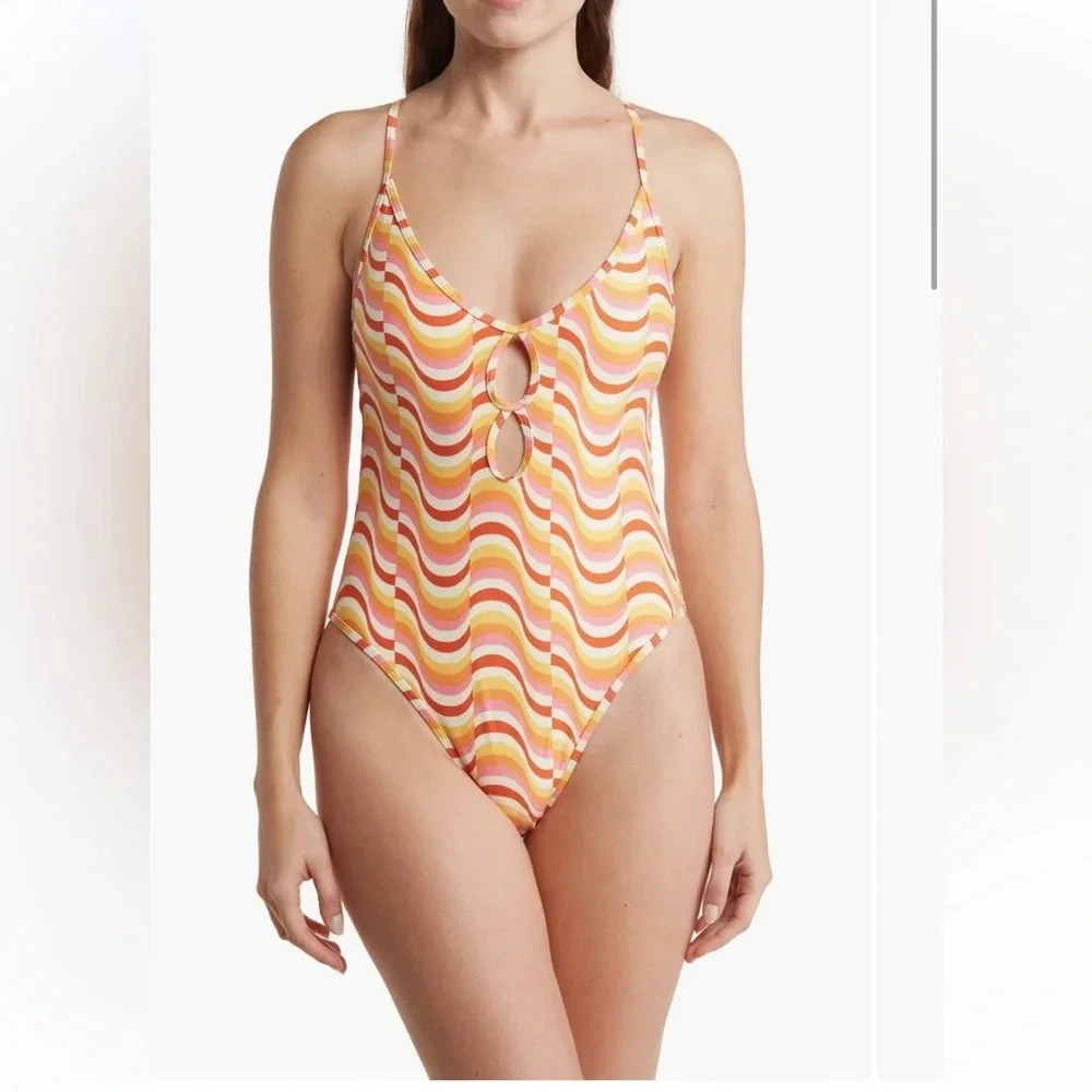 LSPACE Clover‎ one piece swimsuit large new with tags NWT